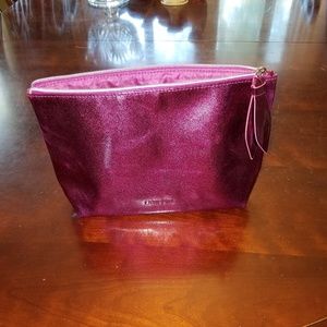 Lancome Paris Hot Pink Shimmering Makeup Bag